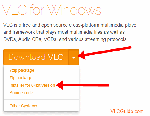 download 64 bit vlc player for windows 10