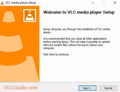 VLC media player setup windows